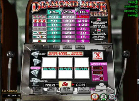 Diamond Mine Deluxe Slot Game