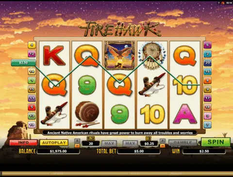 Firehawk Slot Game Free Spins