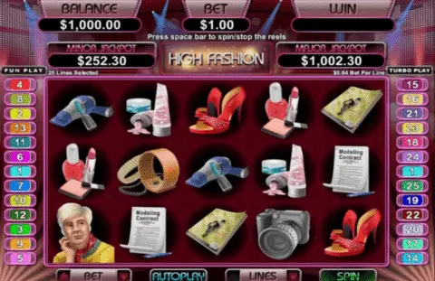 High Fashion Slot Game Free Spins