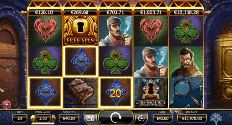 Holmes And The Stolen Stones Slot Game