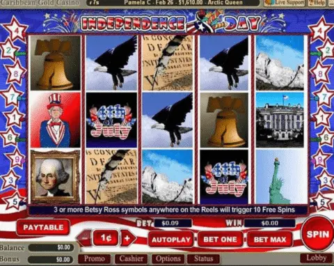 Independence Day Slot Game Free Spins