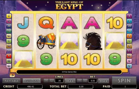 Last King Of Egypt Slot Game Free Spins