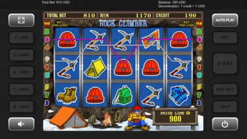 Rock Climber Slot Game
