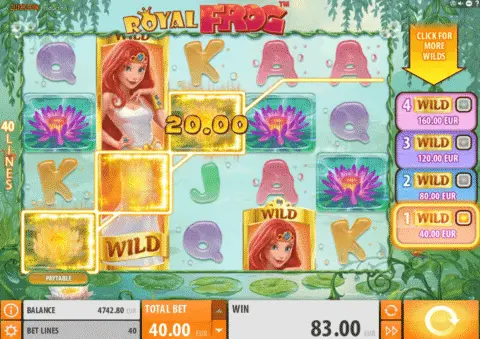 Royal Frog Slot Game Free Spins