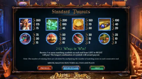 Play Alkemor’s Tower Slot