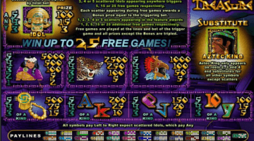 Play Aztec’s Treasure Feature Guarantee Slot