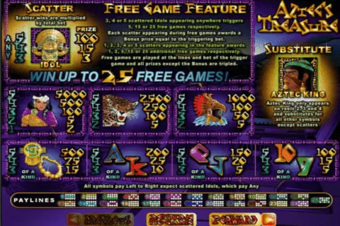 Play Aztec’s Treasure Feature Guarantee Slot