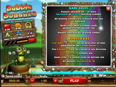 Play Bubble Bonza Slot