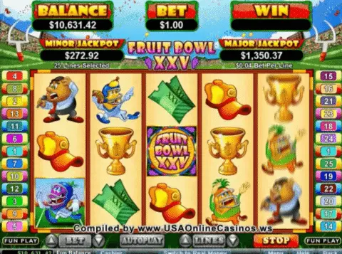 Play Fruit Bowl Xxv Slot