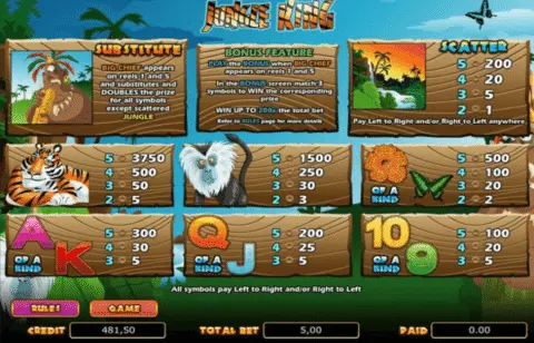 Play Jungle King Slot