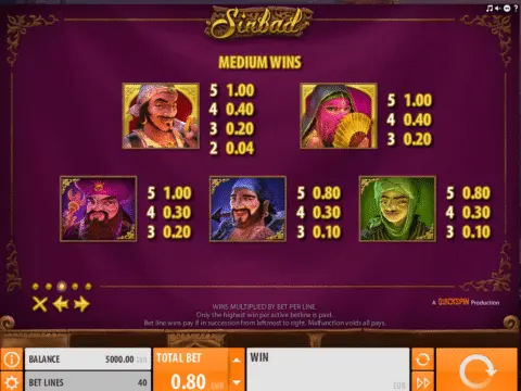 Play Sinbad Slot