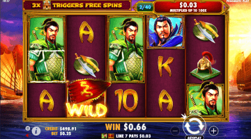3 Kingdoms Battle Of Red Cliffs Slot Game Free Spins