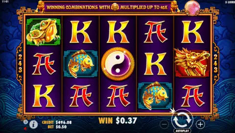 5 Lions Slot Game Free Spins