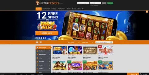 Emu Casino Free Spins Bonus