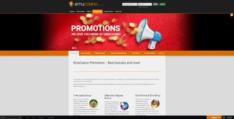 Emu Casino Promotions