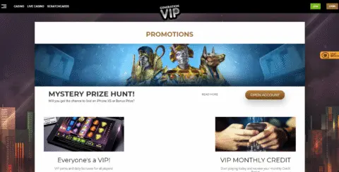 Generation Vip Casino Promotions