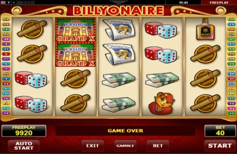 Billyonaire Slot Game Free Spins