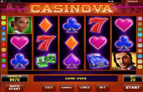 Casinova Slot Game Free Spins