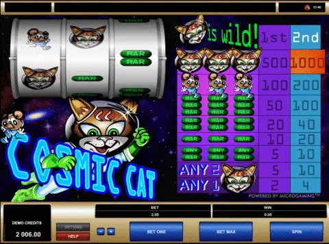 Cosmic Cat Slot Game Free Spins