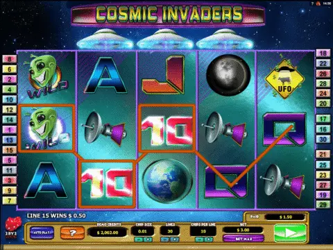 Cosmic Invaders Slot Game Free Spins