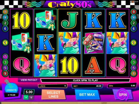 Crazy 80s Slot Game Free Spins