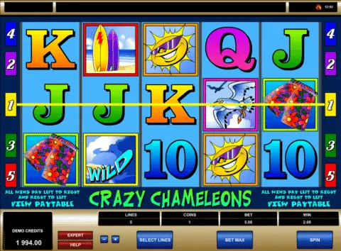Crazy Chameleons Slot Game Free Spins