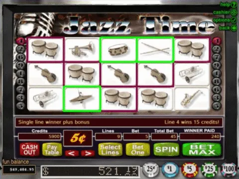 Jazz Time Slot Game Free Spins