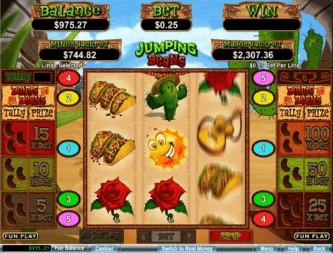 Jumping Beans Slot Game Free Spins