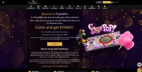 Play24bet Casino Promotions And Welcome Bonus