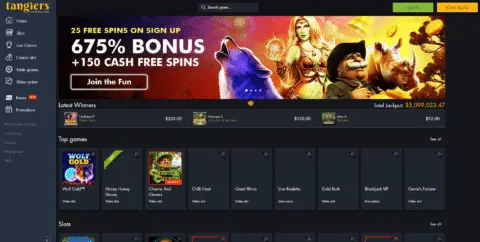 Tangiers Casino Free Spins No Deposit