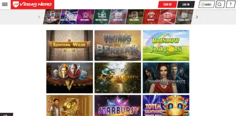 Vegas Hero Casino Online Slots