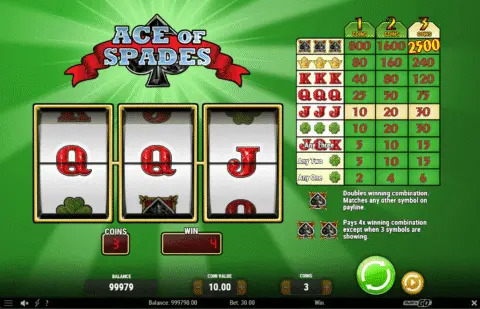 Play Ace Of Spades Slot