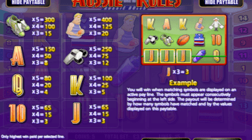 Play Aussie Rules Slot