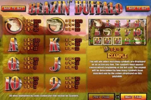 Play Blazin’ Buffalo Slot