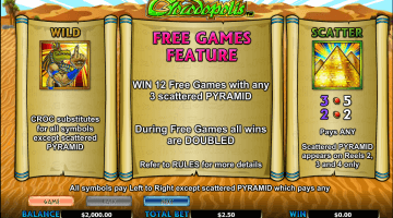 Play Crocodopolis Slot