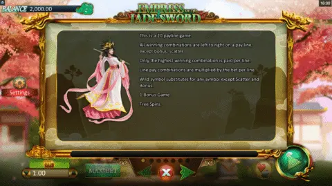 Play Empress Of The Jade Sword Slot