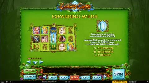 Play Enchanted Crystals Slot