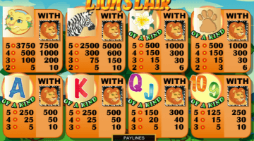 Play Lion’s Lair Slot