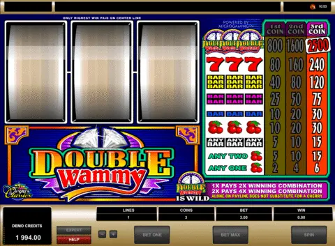 Double Wammy Slot Free Spins