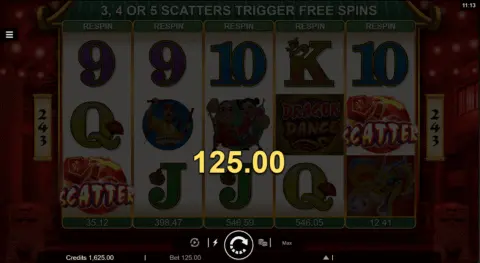 Dragon Dance Slot Free Spins