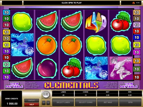 Elementals Slot Game