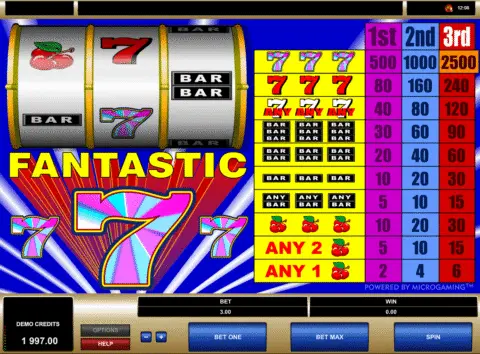Fantastic 7s Slot Game