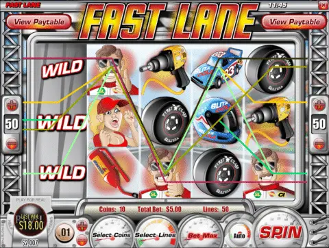Fast Lane Slot Game Free Spins