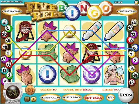 Five Reel Bingo Slot Game Free Spins