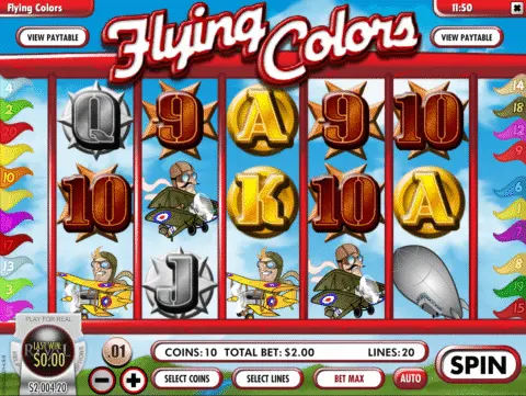 Flying Colors Slot Game Free Spins