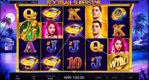 Football Superstar Slot Game Free Spins