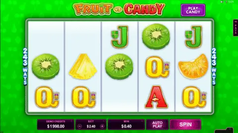 Fruit Vs Candy Slot Game