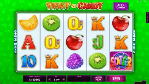 Fruit Vs Candy Slot Game Free Spins