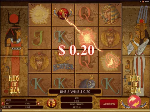 Gods Of Giza Slot Game Free Spins