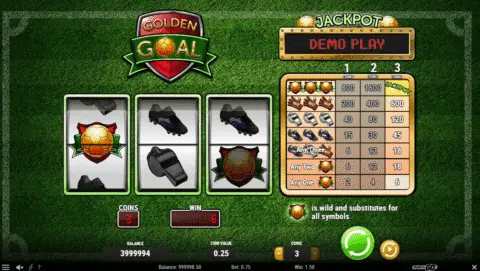 Golden Goals Slot Game Free Spins